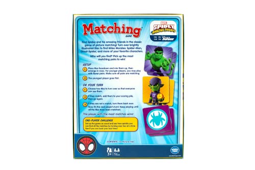Marvel Matching Game by Wonder Forge | Exciting Memory Game for Kids | Engaging with Favorite Marvel Characters | Ideal for Ages 3-5 | Fun Family Activity