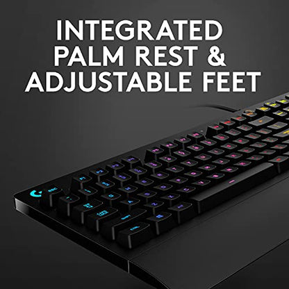 Logitech G213 Prodigy Gaming Keyboard, LIGHTSYNC RGB Backlit Keys, Spill-Resistant, Customizable Keys, Dedicated Multi-Media Keys – Black - amzGamess