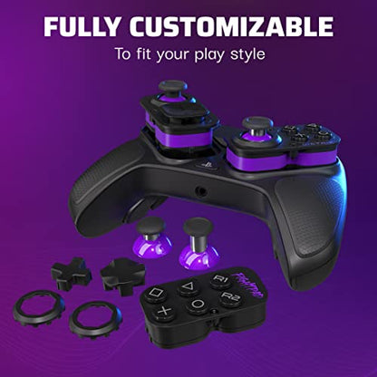 PDP Victrix Pro BFG Wireless Gaming Controller for Playstation 5 / PS5, PS4, PC, Modular Gamepad, Remappable Buttons, Customizable Triggers/Paddles/D-Pad, PC App - amzGamess