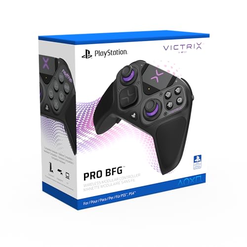 PDP Victrix Pro BFG Wireless Gaming Controller for Playstation 5 / PS5, PS4, PC, Modular Gamepad, Remappable Buttons, Customizable Triggers/Paddles/D-Pad, PC App - amzGamess