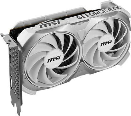 MSI Gaming GeForce RTX 4060 8GB GDRR6 128-Bit HDMI/DP Nvlink TORX Fan 4.0 Ada Lovelace Architecture Graphics Card (RTX 4060 Ventus 2X White 8G OC) - amzGamess