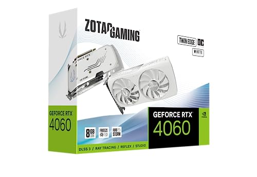 ZOTAC Gaming GeForce RTX 4060 8GB Twin Edge OC White Edition DLSS 3 8GB GDDR6 128-bit 17 Gbps PCIE 4.0 Compact Gaming Graphics Card, ZT-D40600Q-10M - amzGamess