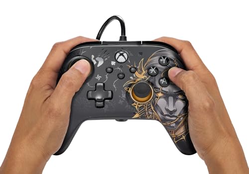 PowerA Advantage Wired Controller for Xbox Series X|S and Windows 10/11 – Fortnite Midas, gamepad, wired video game controller, gaming controller, USB-C, Works with Xbox One, Officially Licensed, Bonus Virtual Item Included. - amzGamess
