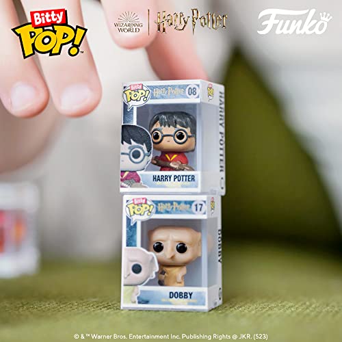 Funko Bitty Pop! Harry Potter Mini Collectible Toys 4-Pack - Harry Potter, Draco Malfoy, Dobby & Mystery Chase Figure (Styles May Vary) - amzGamess