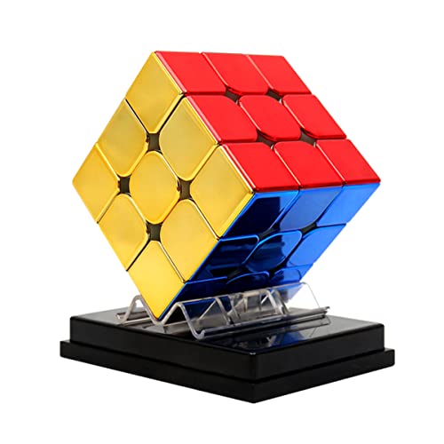 HELLOCUBE Cyclone Boys 3x3 Speed Cube Magnetic Reflective Mirror Reflective,Stickerless Magic Cube Puzzle Toys - amzGamess