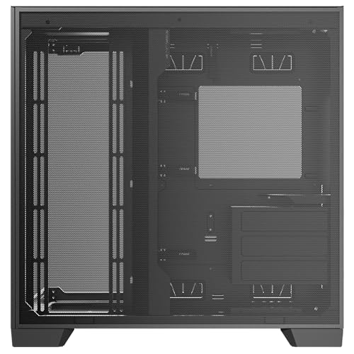 Antec C8, Fans not Included, RTX 40 Compatible, Dual-Chamber, tooless Design, Type-C, 360mm Radiator Support, Seamless Tempered Glass Front & Side Panels, High Airflow Full-Tower E-ATX PC Case