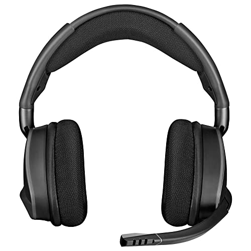 CORSAIR VOID RGB ELITE Wireless Gaming Headset – 7.1 Surround Sound – Omni-Directional Microphone – Microfiber Mesh Earpads – Up to 40ft Range – iCUE Compatible – PC, Mac, PS5, PS4 – Carbon - amzGamess