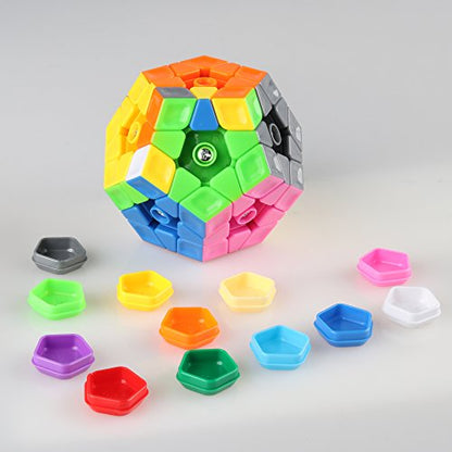 D-FantiX Cyclone Boys 3x3 Megaminx Stickerless Speed Cube Pentagonal Dodecahedron Cube Puzzle Toy - amzGamess