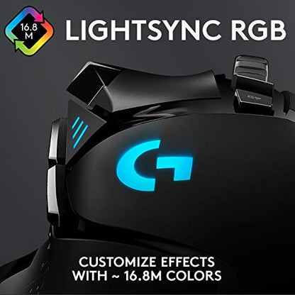 Logitech G502 HERO High Performance Wired Gaming Mouse, HERO 25K Sensor, 25,600 DPI, RGB, Adjustable Weights, 11 Programmable Buttons, On-Board Memory, PC / Mac - amzGamess