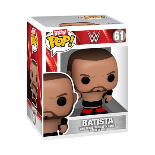 Funko Bitty Pop! : WWE Mini Collectible Toys 4-Pack - Undertaker, British Bulldog, Batista, & Mystery Chase Figure (Styles May Vary) - amzGamess