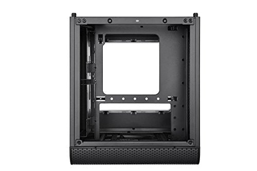 Thermaltake Core V1 SPCC Mini ITX Cube Gaming Computer Case Chassis, Interchangeable Side Panels, Black Edition, CA-1B8-00S1WN-00