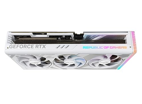 ASUS ROG Strix GeForce RTX™ 4090 White OC Edition Gaming Graphics Card (PCIe 4.0, 24GB GDDR6X, HDMI 2.1a, DisplayPort 1.4a) - amzGamess