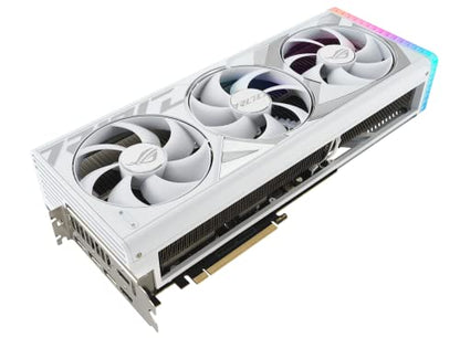 ASUS ROG Strix GeForce RTX™ 4090 White OC Edition Gaming Graphics Card (PCIe 4.0, 24GB GDDR6X, HDMI 2.1a, DisplayPort 1.4a) - amzGamess