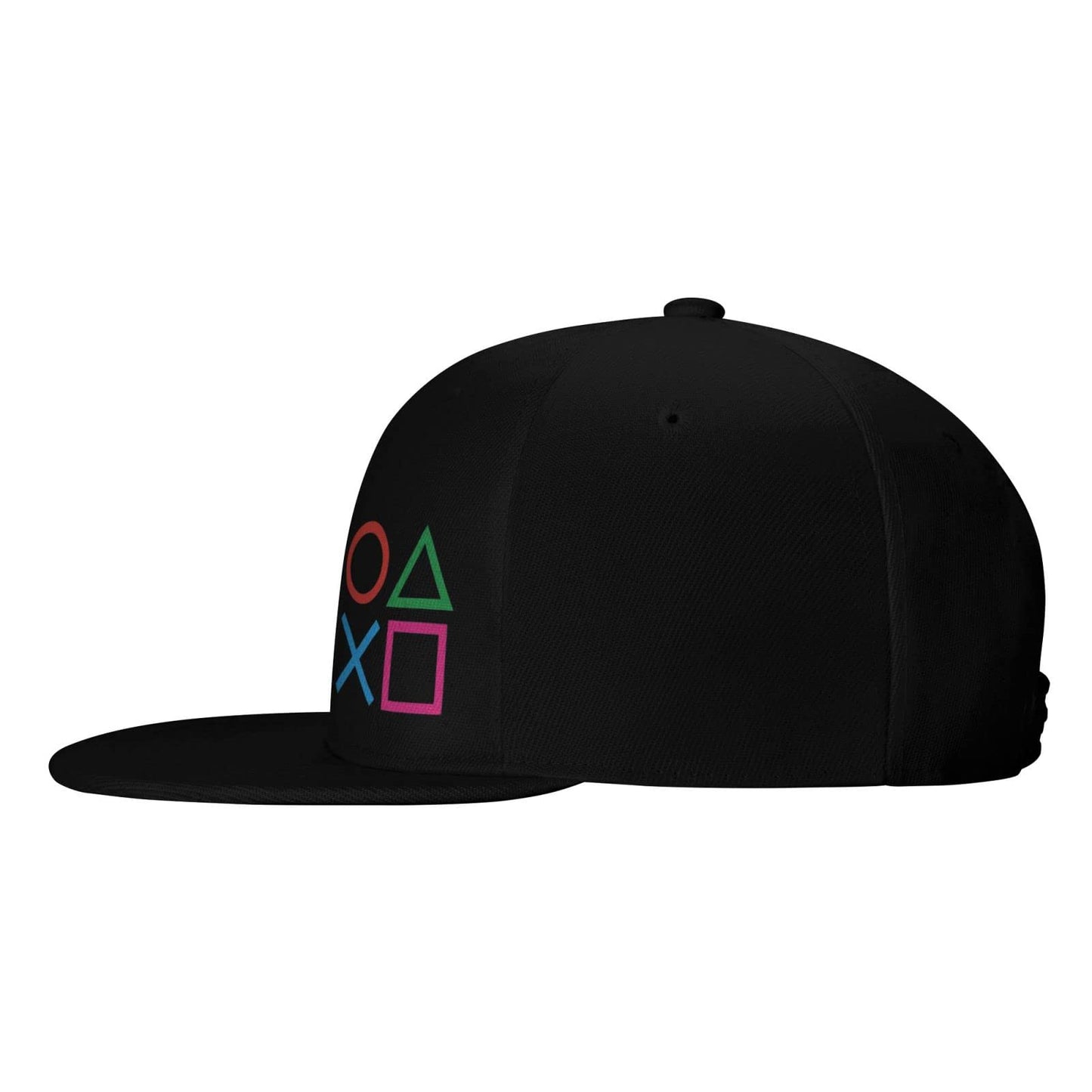 swqfzki Gamer Hat Snapback Flat Bill Baseball Cap Men's Adjustable Gamers Gift Trucker Hats Black - amzGamess