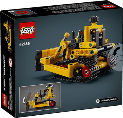 LEGO Technic Heavy-Duty Bulldozer Building Set, Kids’ Construction Toy, Vehicle Gift for Boys and Girls Ages 7 and Up, 42163
