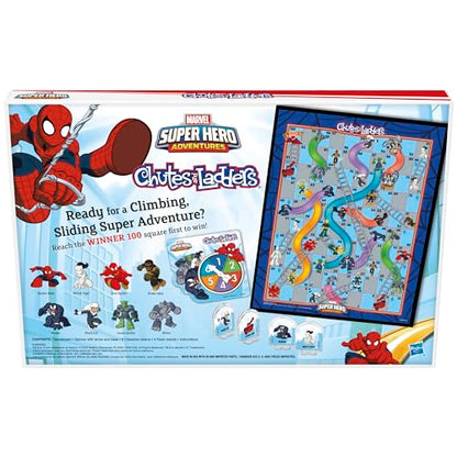 Hasbro Gaming Chutes and Ladders: Marvel Spider-Man Edition Board Game for Kids 2-4 Players, Preschool Games, Ages 3 and Up (Amazon Exclusive)
