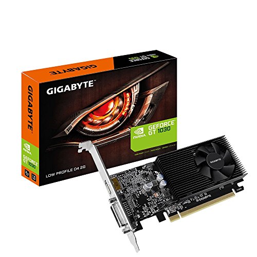 GIGABYTE GV-N1030D4-2GL GeForce GT 1030 Low Profile D4 2G Computer Graphics Card - amzGamess