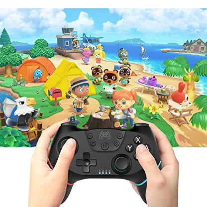 Deepdawn Switch Controller, Wireless Pro Controller Compatible with Nintendo Switch, Wireless Gamepad Joystick with Programmable Function【2023 Upgraded Version】 - amzGamess