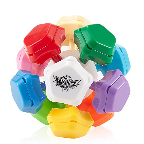 D-FantiX Cyclone Boys 3x3 Megaminx Stickerless Speed Cube Pentagonal Dodecahedron Cube Puzzle Toy - amzGamess