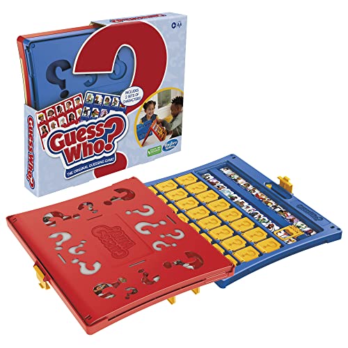 Hasbro Gaming Guess Who? Original,Easy to Load Frame,Double-Sided Character Sheet,2 Player Board Games for Kids,Guessing Games for Families,Ages 6 and Up