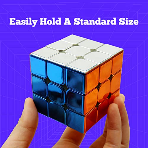 HELLOCUBE Cyclone Boys 3x3 Speed Cube Magnetic Reflective Mirror Reflective,Stickerless Magic Cube Puzzle Toys - amzGamess