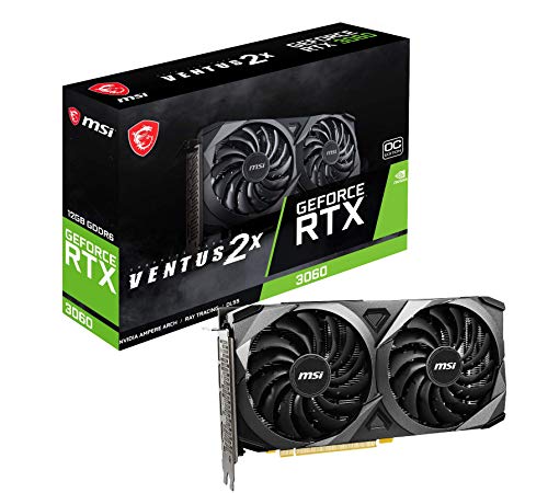 MSI GeForce RTX 3060 Ventus 2X 12G OC, Gaming Graphics Card - RTX 3060 - amzGamess