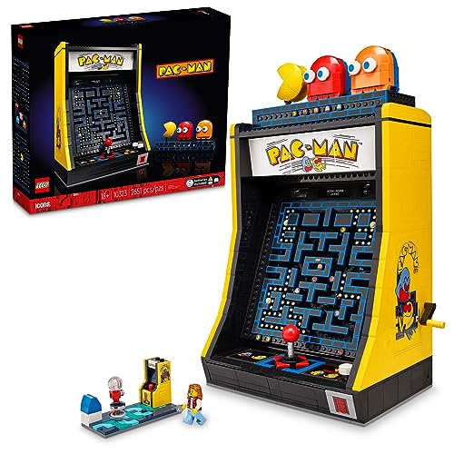 LEGO Icons PAC-Man Arcade Building Kit, Build a Replica Model of a Classic Video Game, Nostalgic and Unique Gift for Father's Day or Graduation, Fans of Retro Video Games and Retro Décor, 10323
