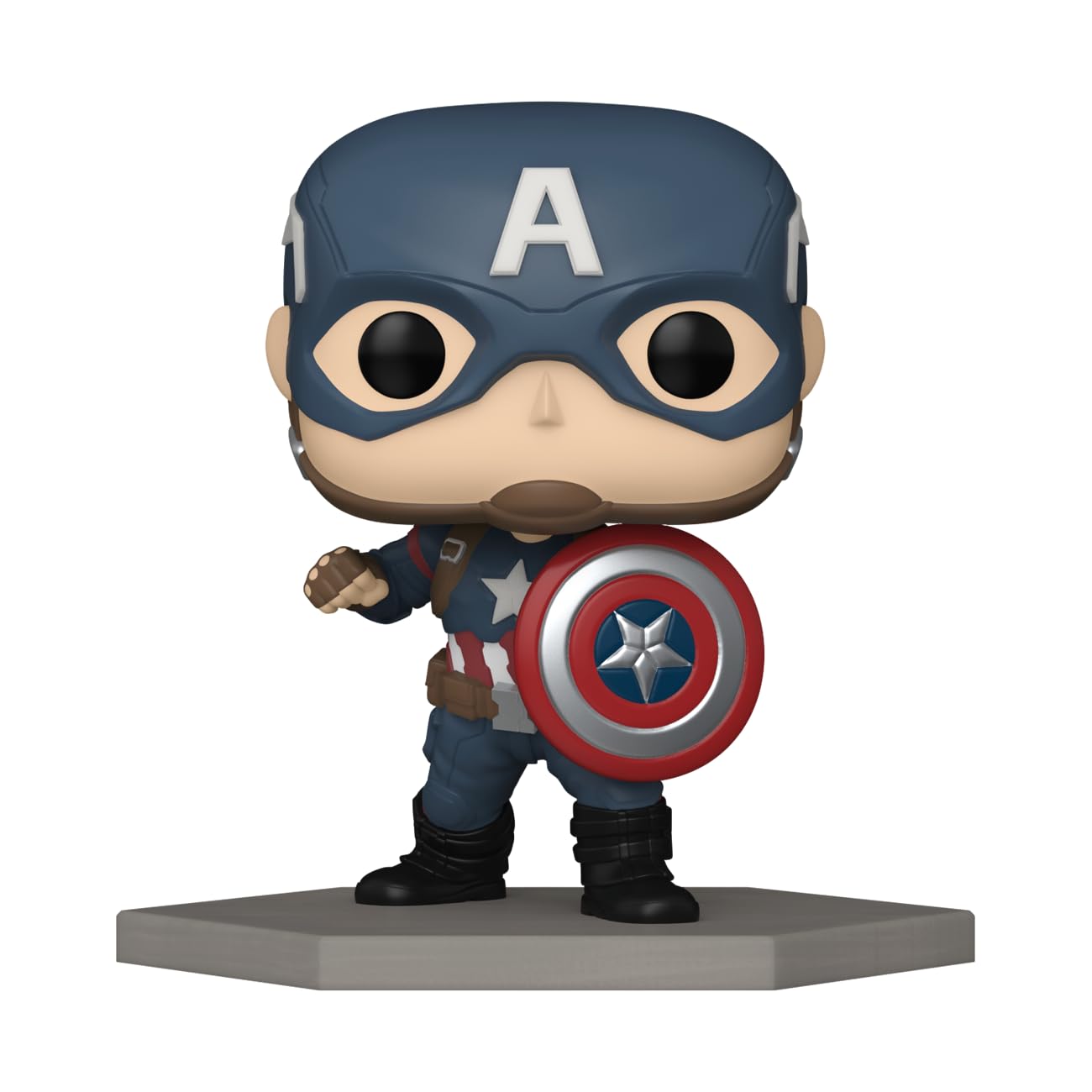 Funko Pop! Marvel: Captain America: Civil War Build A Scene - Captain America, Amazon Exclusive, Figure 12 of 12 - amzGamess