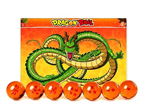 Country Toys Collectible Medium Crystal Glass Stars Balls Dragon Ball(27,35,43,57,76MM in Diameter) (D-4.3) - amzGamess