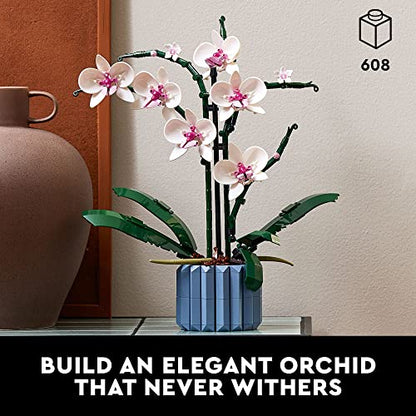 LEGO Icons Orchid Artificial Plant, Building Set with Flowers, Home Décor Gift for Adults, Botanical Collection, Great Gift for Birthday and Anniversary for Her and Him, 10311