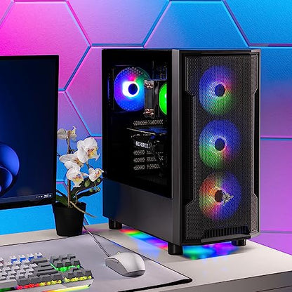 Skytech Shadow Gaming PC, Intel i5 13400F 2.5 GHz (4.6GHz Turbo Boost), NVIDIA RTX 4060 8GB GDDR6X, 2TB SSD, 32GB DDR5 RAM 5200 RGB, 650W Gold PSU, Wi-Fi, Win 11 Home