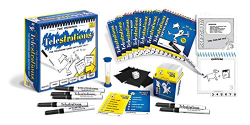 Telestrations Original 8-Player | Family Board Game | A Fun Game for Kids and Adults | Game Night Just Got Better | The Telephone Game Sketched Out | Ages 12+