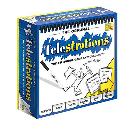 Telestrations Original 8-Player | Family Board Game | A Fun Game for Kids and Adults | Game Night Just Got Better | The Telephone Game Sketched Out | Ages 12+