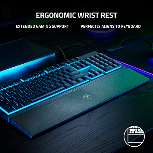 Razer Ornata V3 X Gaming Keyboard: Low-Profile Keys - Silent Membrane Switches - Spill Resistant - Chroma RGB Lighting - Ergonomic Wrist Rest - Classic Black - amzGamess