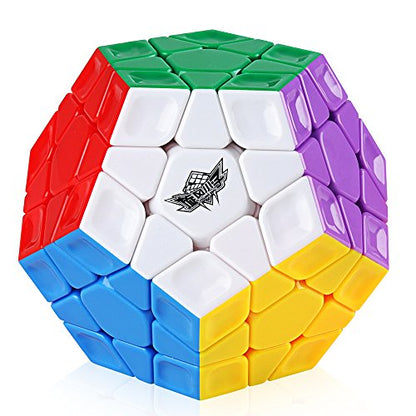 D-FantiX Cyclone Boys 3x3 Megaminx Stickerless Speed Cube Pentagonal Dodecahedron Cube Puzzle Toy - amzGamess