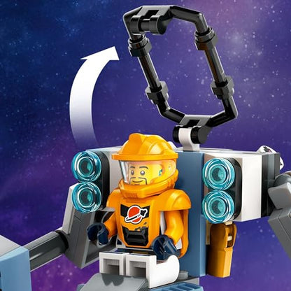 LEGO City Space Construction Mech Suit Building Set, Fun Space Toy for Kids Ages 6 and Up, Space Gift Idea for Boys and Girls Who Love Imaginative Play, Includes Pilot Minifigure and Robot Toy, 60428