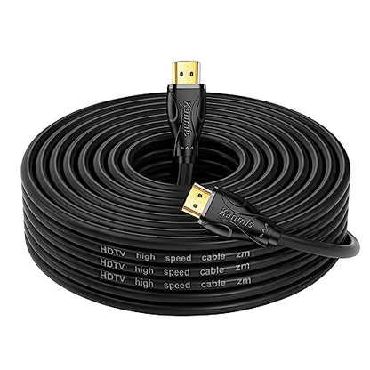 4K HDMI Cable 25ft, High Speed Hdmi 2.0 Cables &4K@60Hz 2K 1080P, Ultra High Speed Gold Plated Connectors hdmi Cord, Compatible with Playstation Arc PS3 PS4 PC HDTV