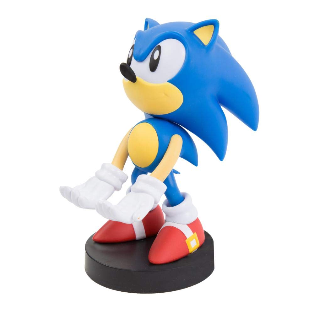 Exquisite Gaming: Sonic - Mobile Phone & Gaming Controller Holder, Sonic The Hedgehog Device Stand, Cable Guys, Sony Licensed Figure - amzGamess