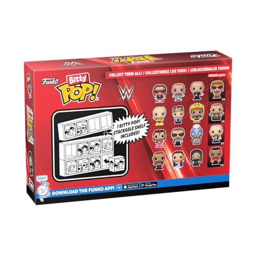 Funko Bitty Pop! : WWE Mini Collectible Toys 4-Pack - Undertaker, British Bulldog, Batista, & Mystery Chase Figure (Styles May Vary) - amzGamess