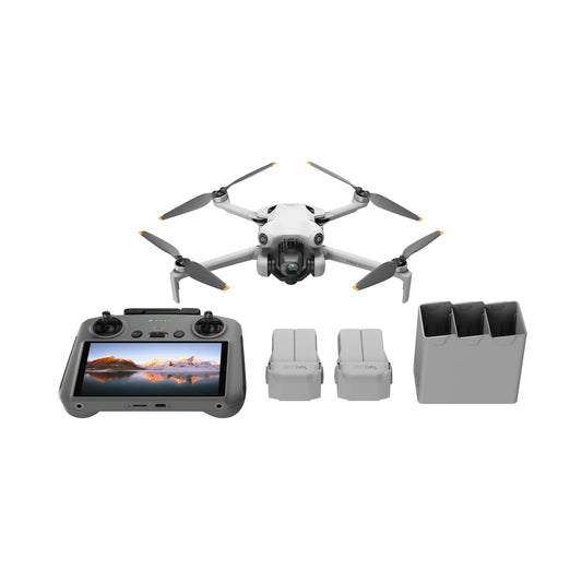 DJI Mini 4 Pro Fly More Combo with DJI RC 2, Mini Drone with 4K HDR Video, Under 0.549 lbs/249 g, 3 Batteries for up to 102 Mins Flight Time, Smart Return to Home, Drone with Camera for Beginners - amzGamess