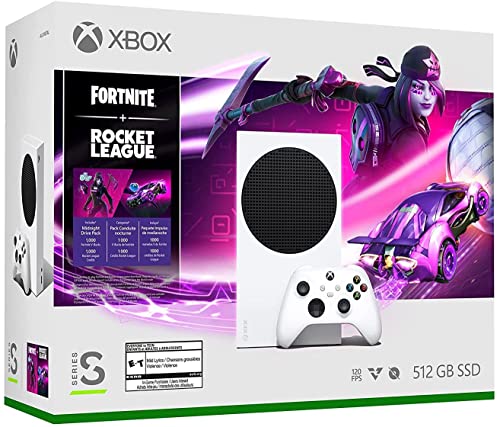 Xbox Series S Fortnite and Rocket League Bundle - Includes Xbox Wireless Controller - Includes Fortnite & Rocket League Downloads - 10GB RAM 512GB SSD - Up to 120 frames per second - Experience hi - amzGamess
