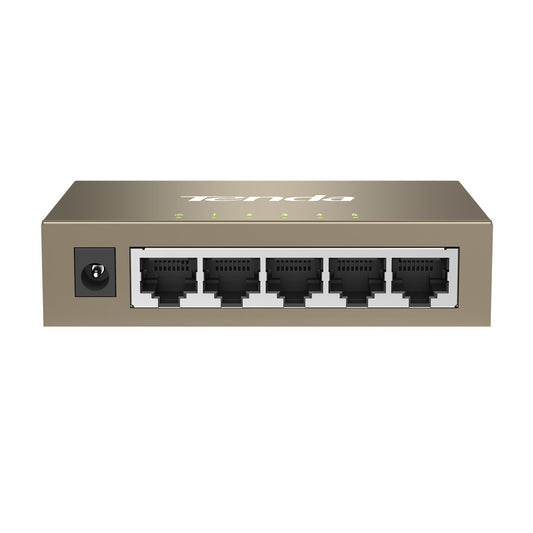 Tenda TEG1005D, 5 Port Gigabit Switch, Unmanaged Ethernet Switch, Network Splitter with Traffic Optimization, Plug & Play, Fanless Metal Design Network Switch, Limited Lifetime Protection