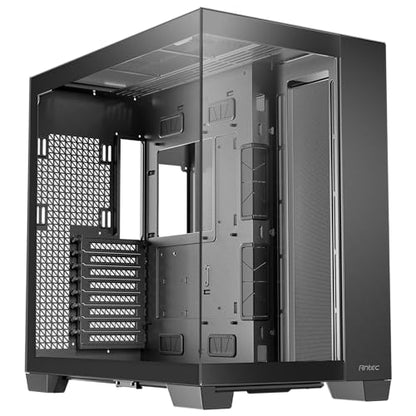 Antec C8, Fans not Included, RTX 40 Compatible, Dual-Chamber, tooless Design, Type-C, 360mm Radiator Support, Seamless Tempered Glass Front & Side Panels, High Airflow Full-Tower E-ATX PC Case