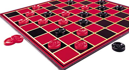 Pressman Checkers -- Classic Game With Folding Board and Interlocking Checkers ,5"