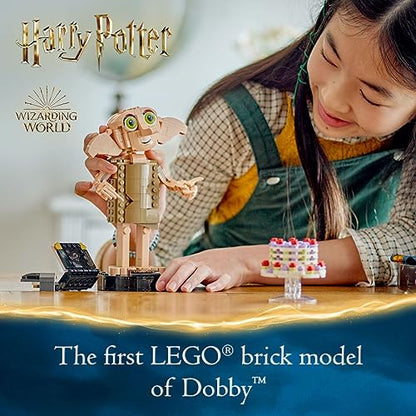 LEGO Harry Potter Dobby The House-Elf Building Toy Set, Build and Display Model of a Beloved Character from The Harry Potter Franchise, for 8 Year Old Boys' and Girls' Birthday, 76421