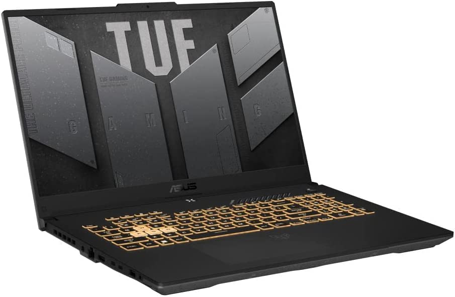 ASUS TUF Gaming A17 (2023) Gaming Laptop, 17.3” FHD 144Hz Display, GeForce RTX 4060, AMD Ryzen 7 7735HS, 16GB DDR5, 1TB PCIe 4.0 SSD, Wi-Fi 6, Windows 11, FA707NV-ES74