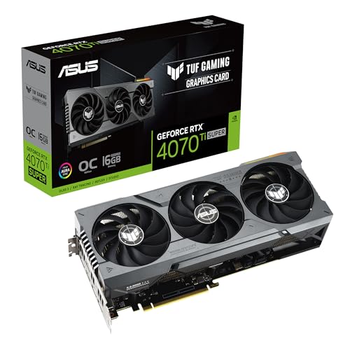 ASUS TUF Gaming NVIDIA GeForce RTX™ 4070 Ti Super OC Edition Gaming Graphics Card (PCIe 4.0, 16GB GDDR6X, HDMI 2.1a, DisplayPort 1.4a) - amzGamess