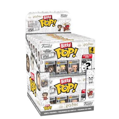 Funko Bitty Pop! Harry Potter Mini Collectible Toys 4-Pack - Harry Potter, Draco Malfoy, Dobby & Mystery Chase Figure (Styles May Vary) - amzGamess