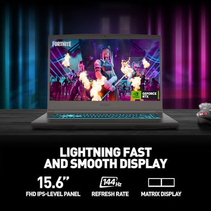 MSI Thin 15 15.6” 144Hz FHD Gaming Laptop: Intel Core i7-12650H, NVIDIA Geforce RTX 4050, 16GB DDR5, 512GB NVMe SSD, Cooler Boost 5, Win 11: Black B12VE-2023US