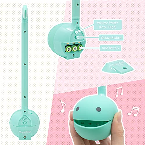 Otamatone Japanese Electronic Musical Instrument Portable Music Synthesizer from Japan by Maywa Denki Studio Award Winning, Educational Fun Gift for Children, Teens & Adults - Mint - amzGamess